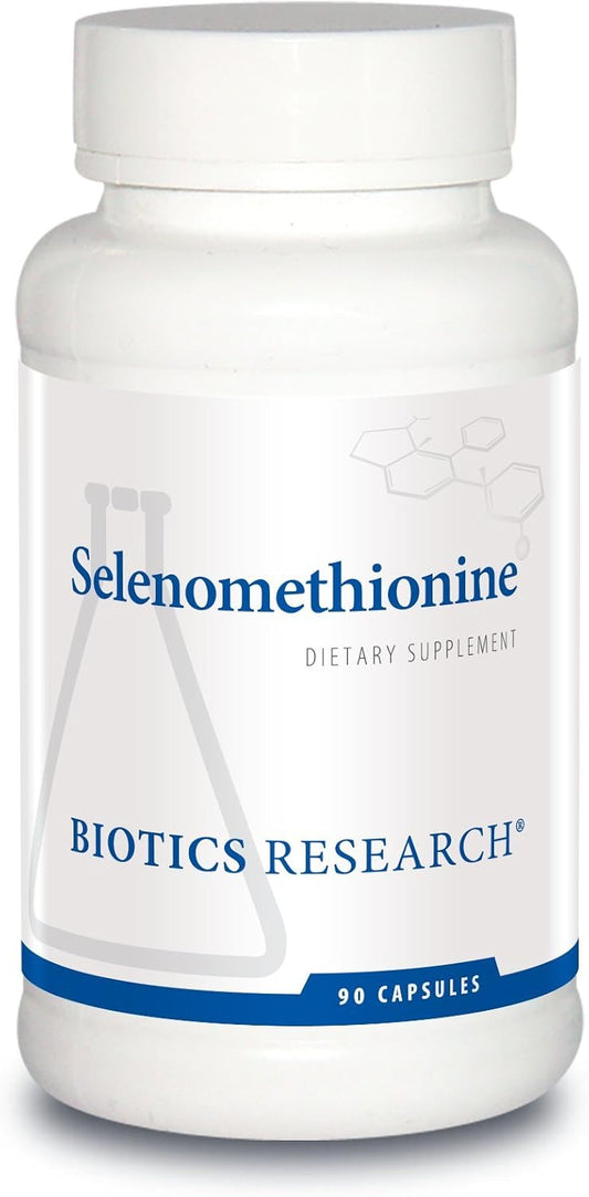 High Potency Selenomethionine Capsules for Thyroid, DNA, and Cognitive Health - 90 Count