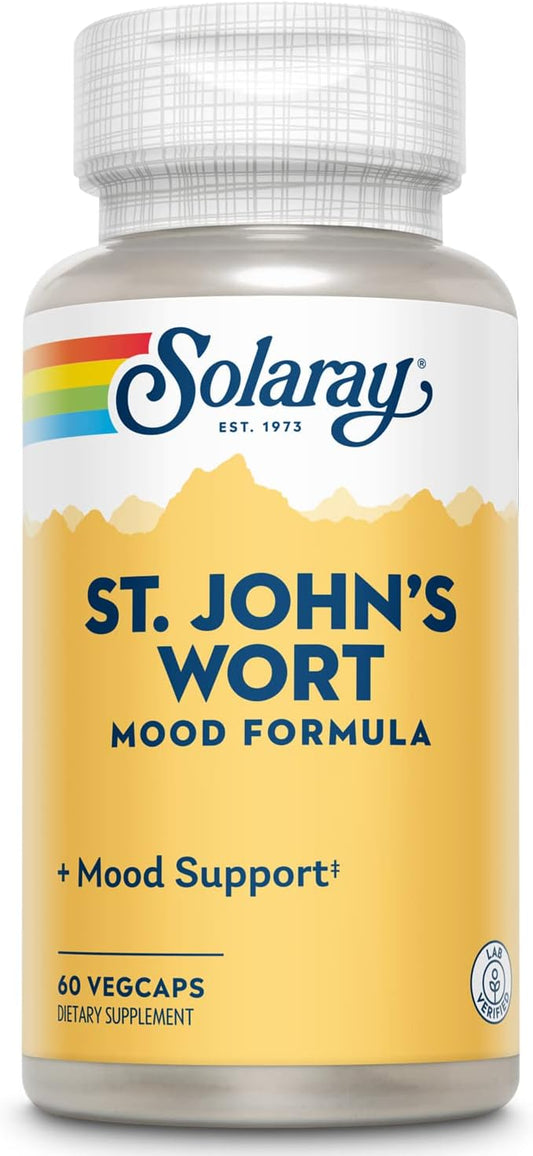 High Potency Solaray St. John's Wort Capsules | 900 mg | 60 Count