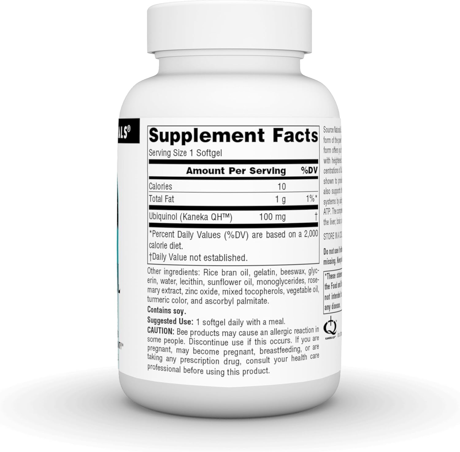 High Potency Source Naturals Ubiquinol CoQH 100mg Softgels - 60 Servings for Enhanced Energy and Heart Health