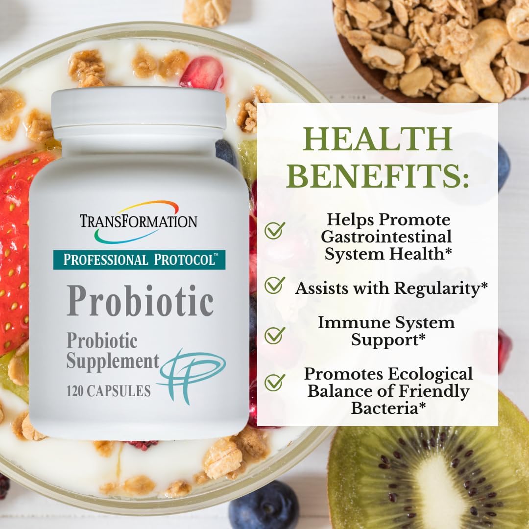 High Potency Transformation Enzyme Probiotic Supplement for Digestive Health - Supports Nutrient Absorption and Gut Balance - 120 Capsules