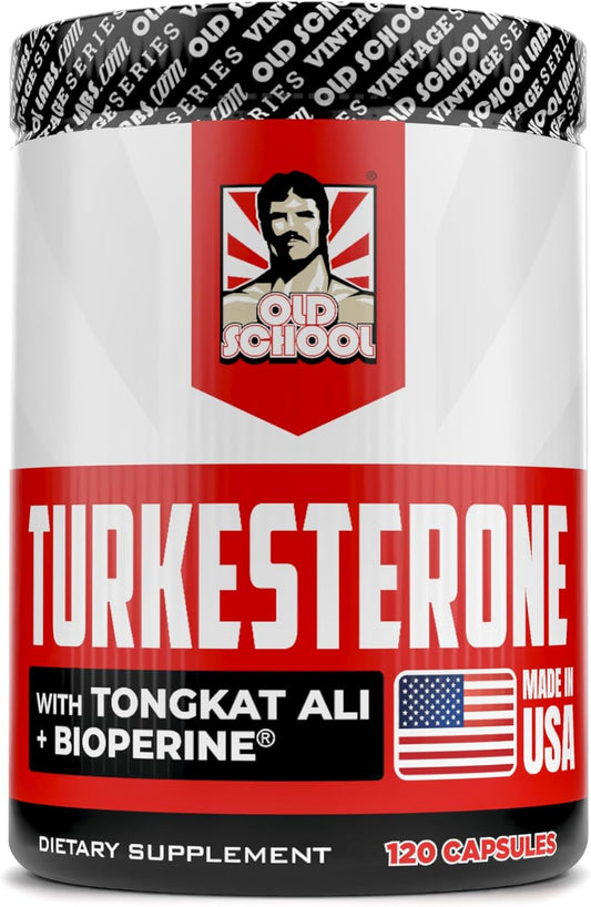High Potency Turkesterone Supplement for Lean Muscle Growth & Stamina - 15,000mg + BioPerine - USA Made - 120 Capsules