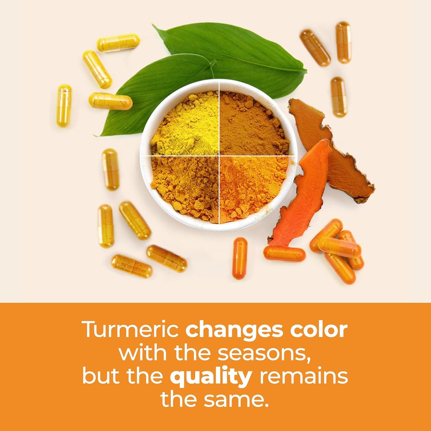 High Potency Turmeric Curcumin Supplement with Organic Tumeric 1200mg - 60 Capsules for Immune & Joint Health