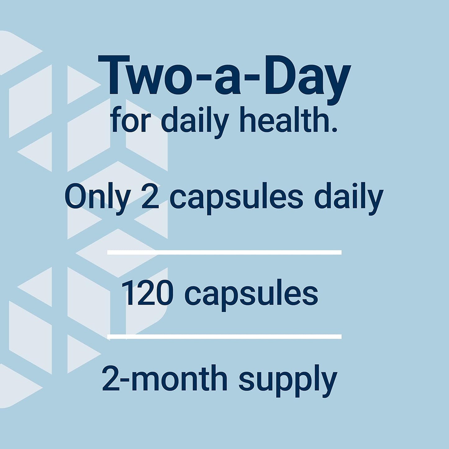 High-Potency Two-Per-Day Multivitamin with Over 25 Nutrients, Two-Month Supply, Non-GMO, Gluten-Free - 120 Capsules