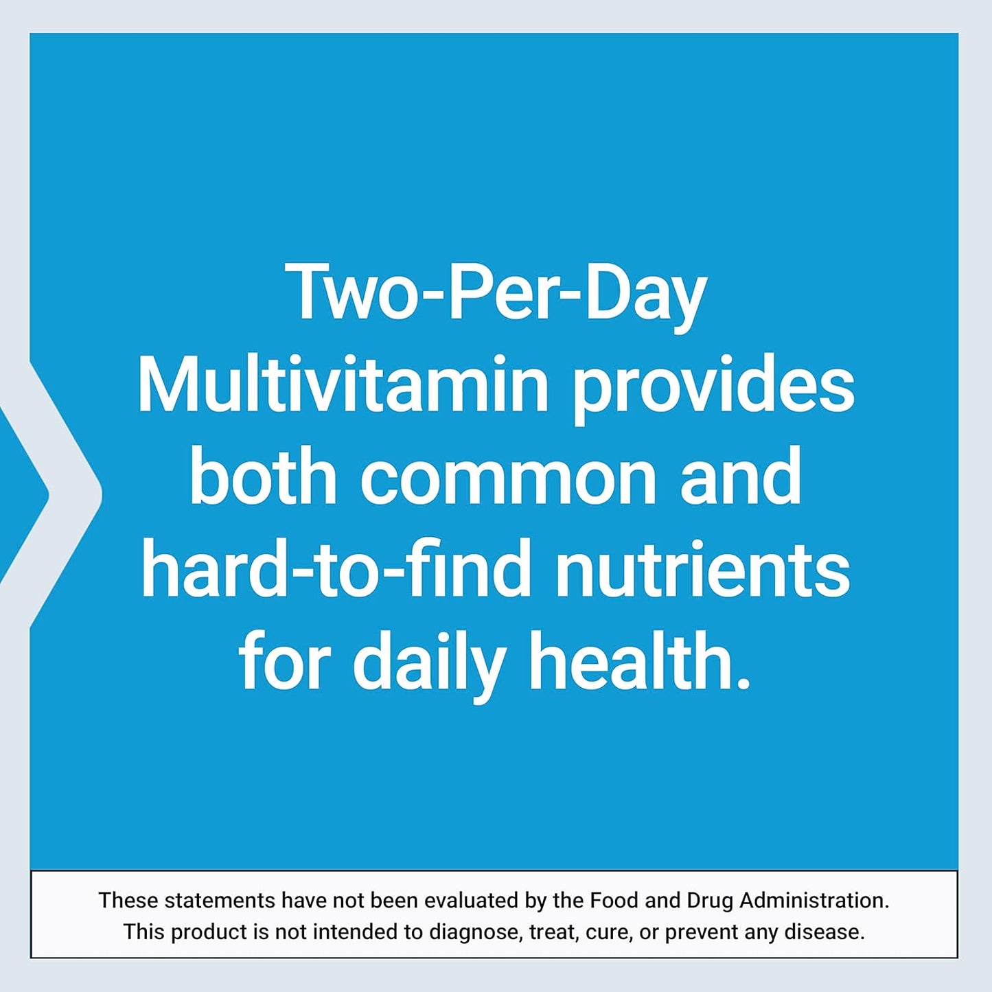 High-Potency Two-Per-Day Multivitamin with Over 25 Nutrients, Two-Month Supply, Non-GMO, Gluten-Free - 120 Capsules
