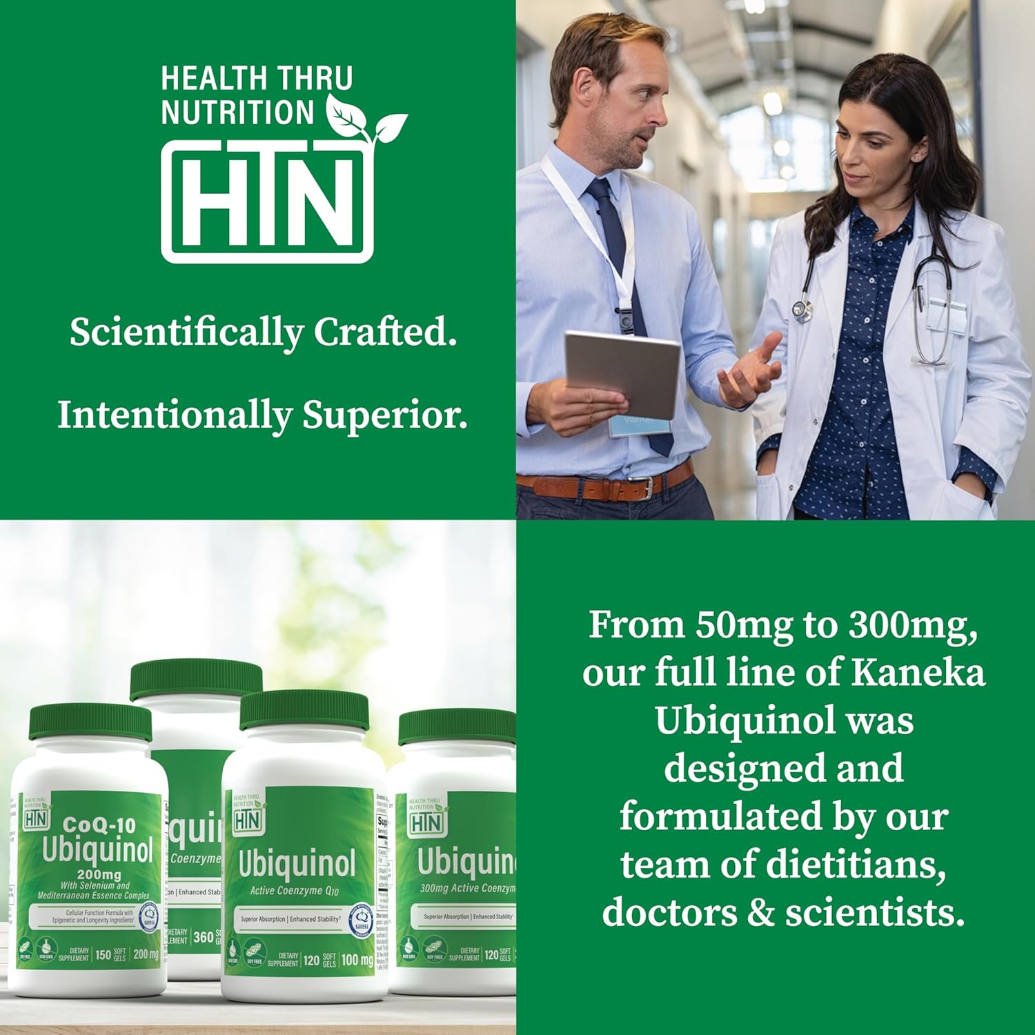 High Potency Ubiquinol 300mg Softgels with Kaneka QH CoQ-10 | Stabilized Formula for Cardio & Mitochondria Health | 3rd Party Tested & Non-GMO