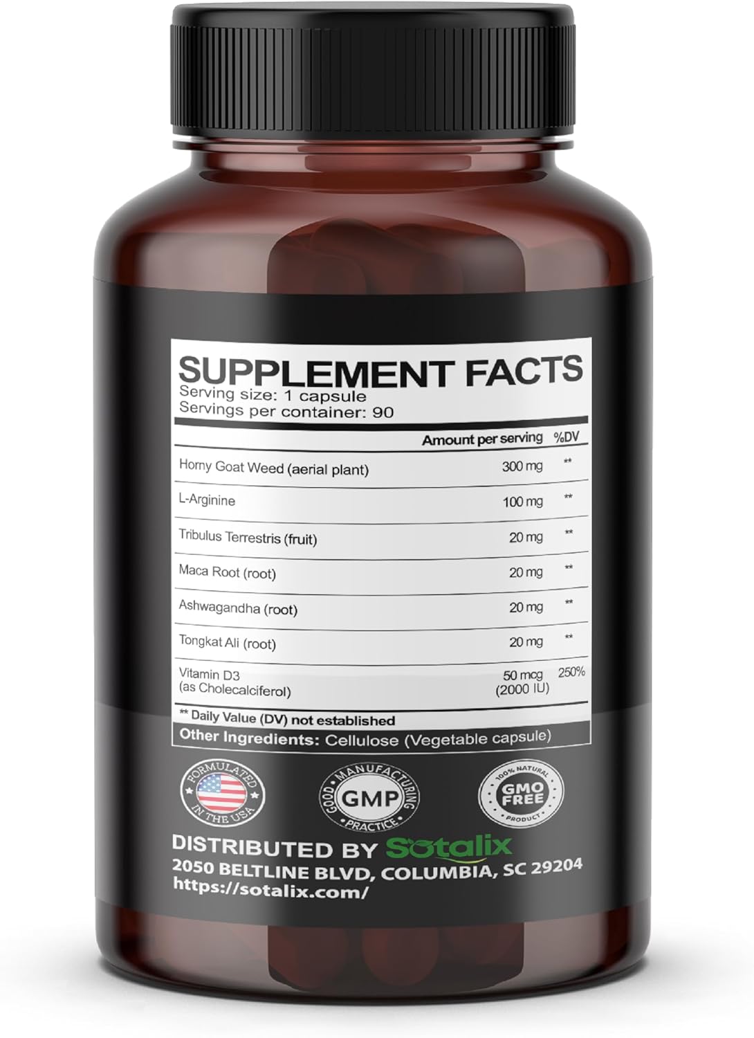High-Potency Ultra Muscle Builder Supplement with L-Arginine and Tribulus - Boost Energy, Stamina, Strength - 90-Day Supply - 13800mg - 90 Count