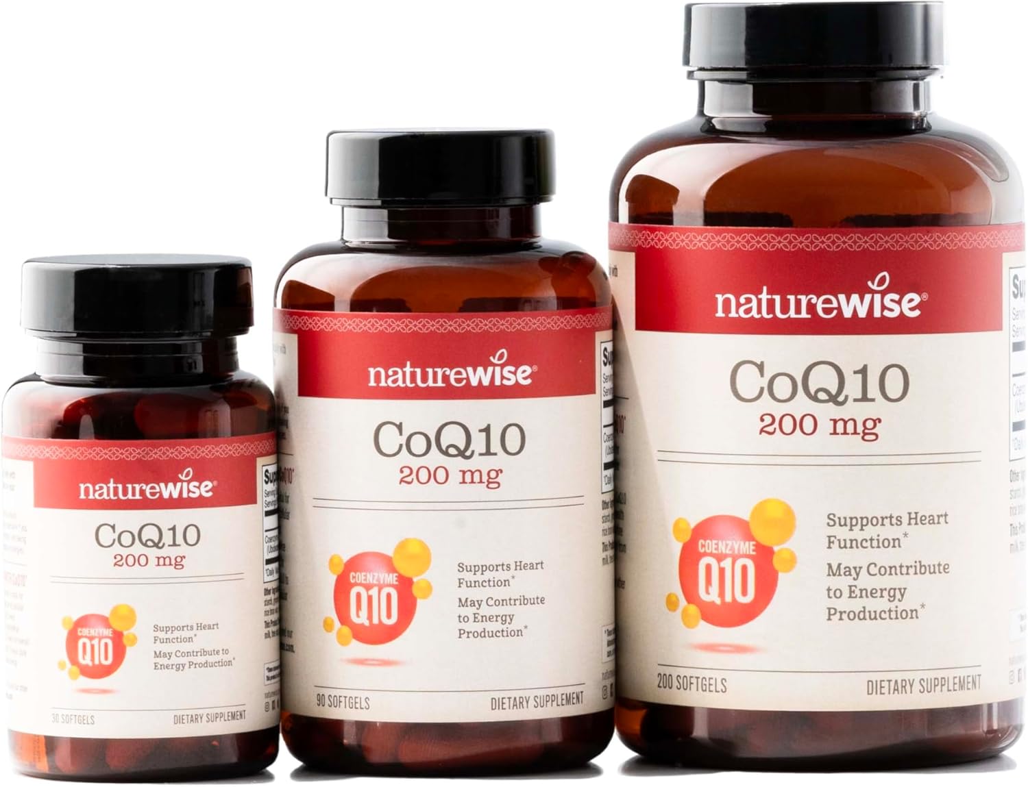 High Potency Vegan CoQ10 200mg Softgels - Heart Health & Energy Supplement - Antioxidant, Non-GMO, Gluten-Free - 90 Count