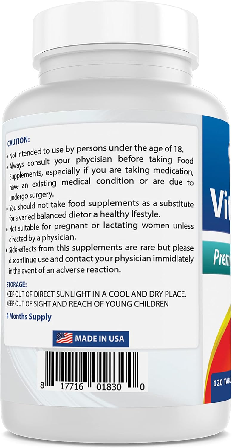 High Potency Vitamin B1 Thiamine Mononitrate 500mg & B6 200mg Supplement by Best Naturals