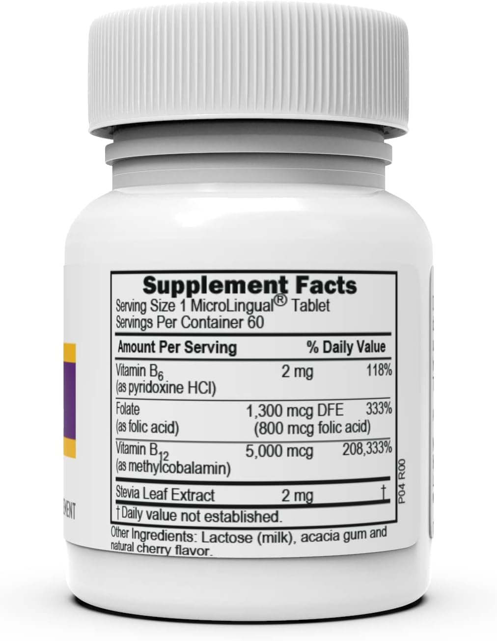 High Potency Vitamin B12 Methylcobalamin Tablets for Energy & Heart Health - 60 Ct, Non-GMO, Quick Dissolve Formula