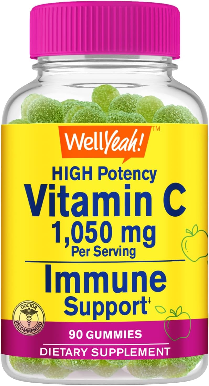 High Potency Vitamin B6 and Vitamin C Gummies Bundle - Delicious Chewable Supplement, Gluten and GMO Free