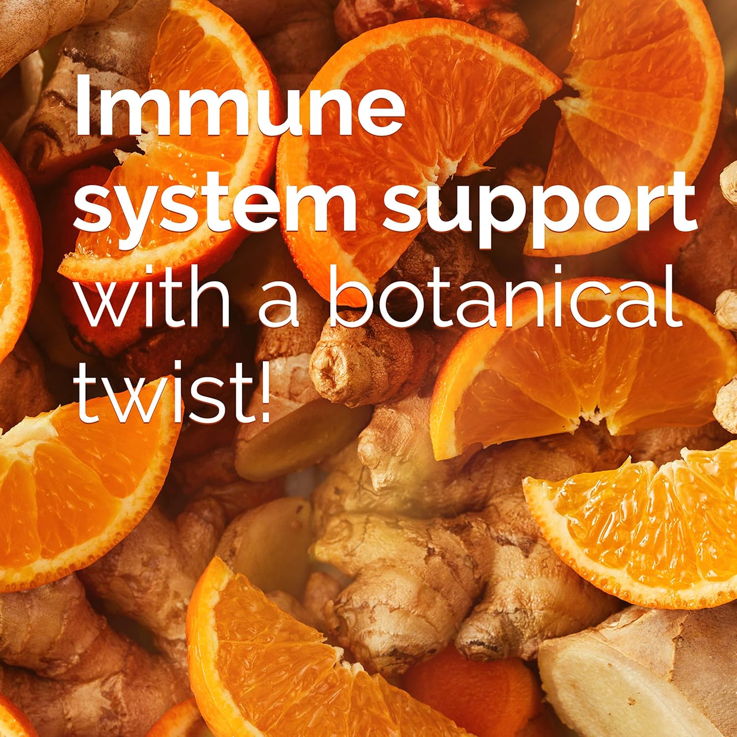 High Potency Vitamin C Gummies with Turmeric and Ginger for Immune Support - Citrus-Ginger Flavored, 36 Count