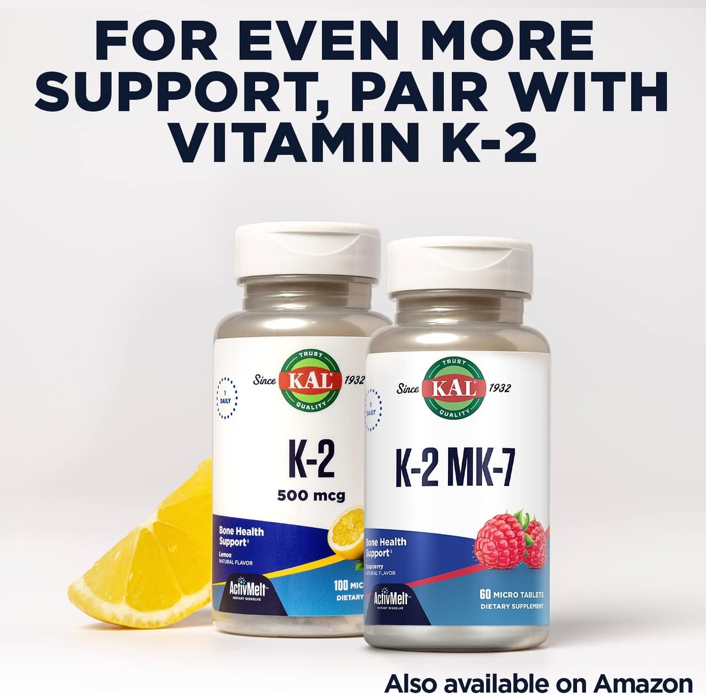 High Potency Vitamin D Chewables for Bone Health and Immune Support - Natural Peppermint Flavor - 60 Servings