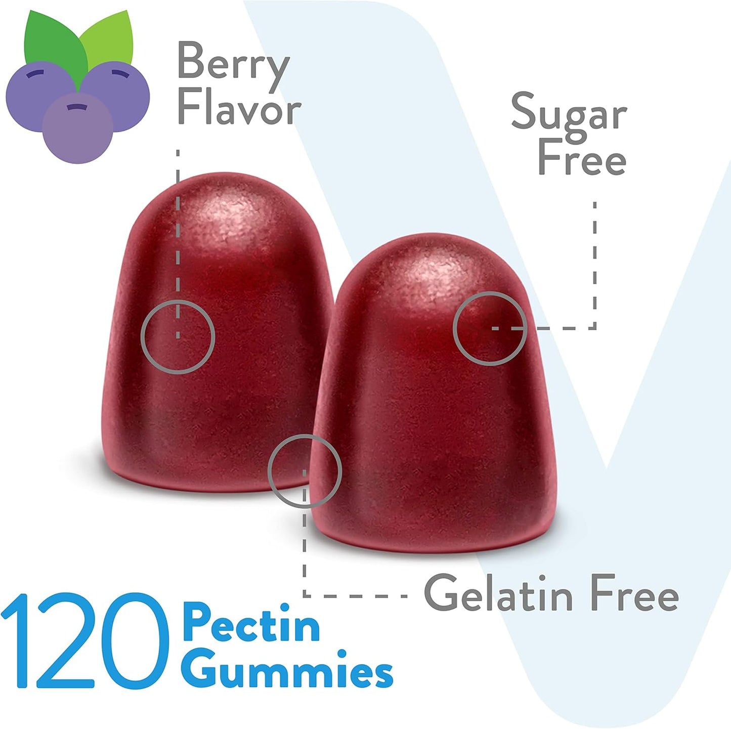 High Potency Vitamin D3 Gummies for Adults & Teens - 10,000 IU, 250mcg - Sugar Free, Bone, Joint, Muscle Health - Immune Support - Vegetarian, Gelatin Free - Berry Flavored Chewable Gummy