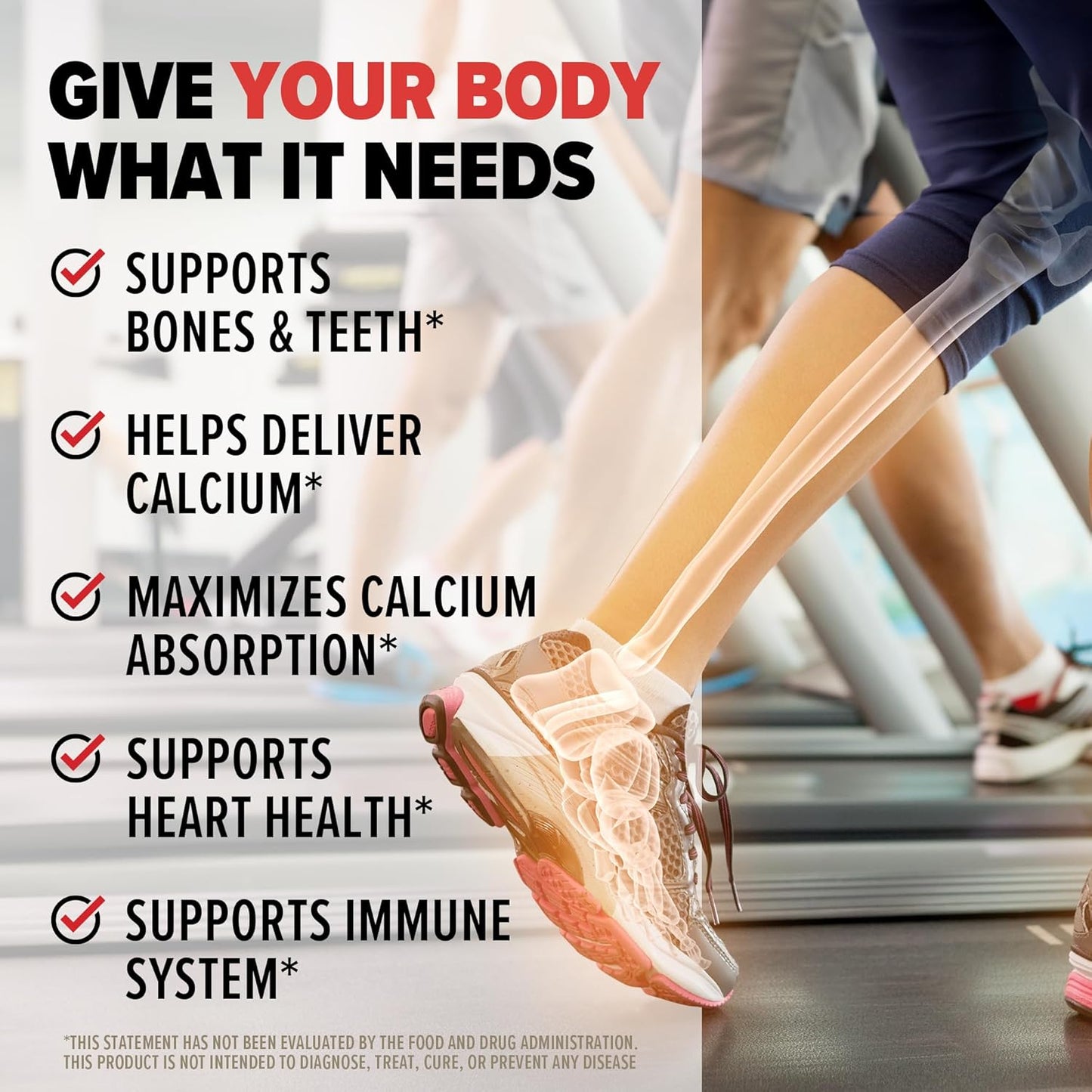 High-Potency Vitamin D3 K2 Supplement for Bone, Heart, and Teeth Support - 60 Capsules with 125 mcg Vitamin D and 90 mcg Vitamin K - 10X Health Formula