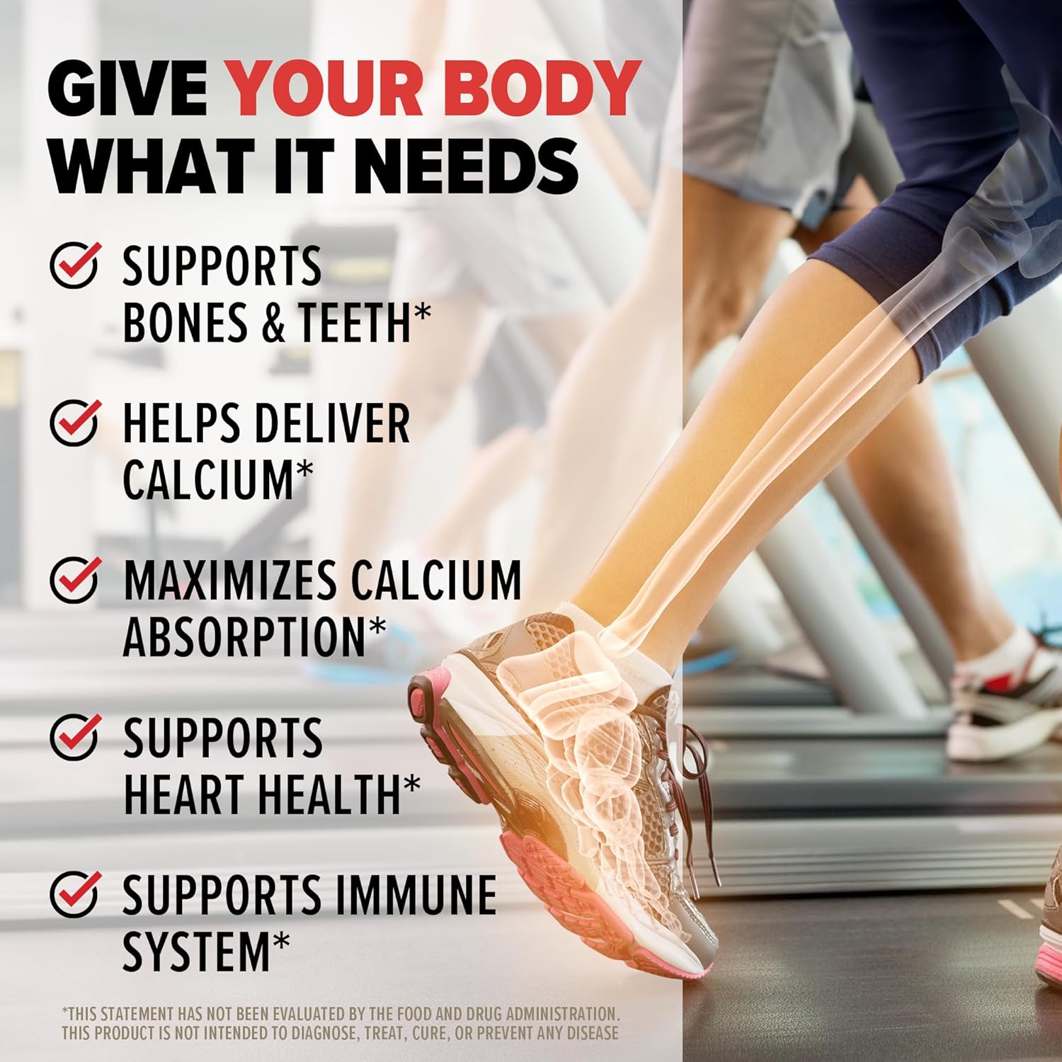 High-Potency Vitamin D3 K2 Supplement for Bone, Heart, and Teeth Support - 60 Capsules with 125 mcg Vitamin D and 90 mcg Vitamin K - 10X Health Formula