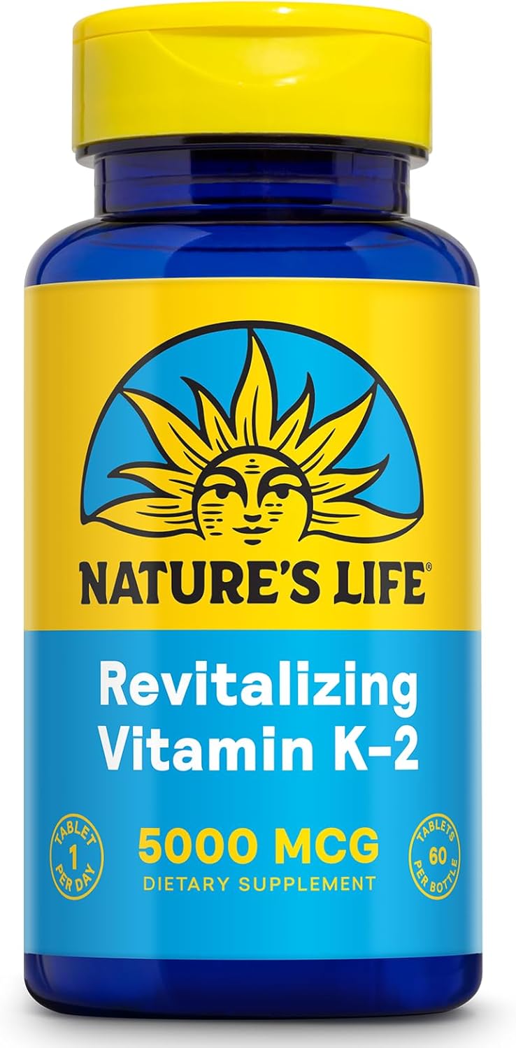 High Potency Vitamin K2 for Bone, Artery, and Heart Health Support - 60 Tablets, 60 Servings - Lab Verified Supplement with 60 Day Guarantee