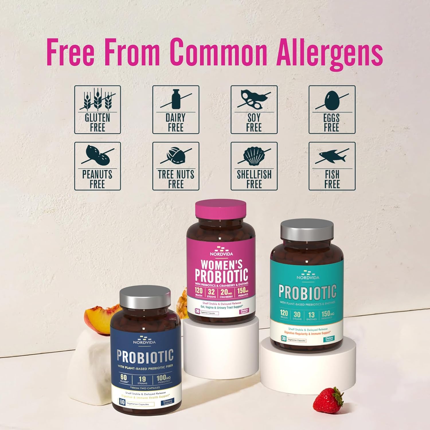 High Potency Women's Probiotic with Cranberry, Prebiotics, and Digestive Enzymes - 30 Delayed Release Capsules