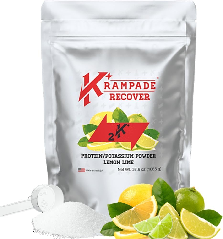 High-Protein Electrolyte Powder with BCAAs, Potassium, and Magnesium - 2X More K+ Than Coconut Water