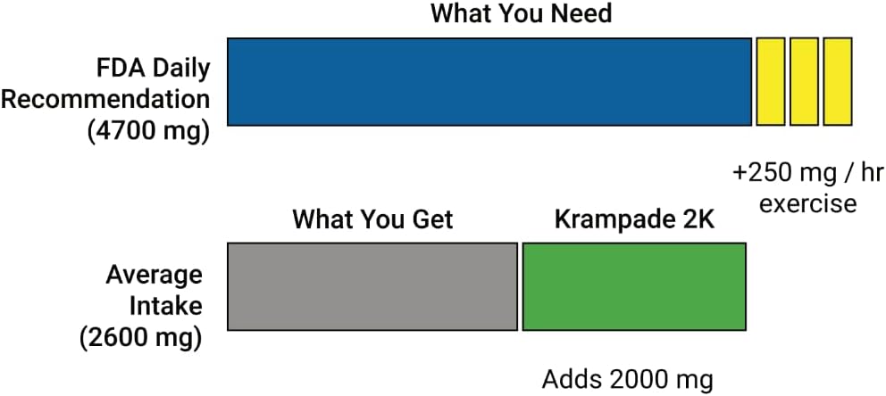 High-Protein Electrolyte Powder with Fiber, BCAAs, and Potassium | Krampade Supplement with Magnesium | Replenish Electrolytes & Boost Muscle Recovery