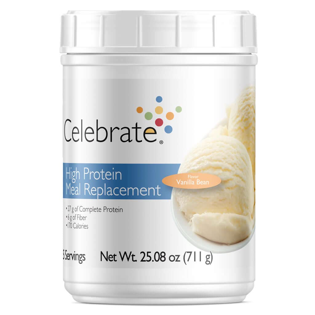 High Protein Meal Replacement Shake for Post-Bariatric Surgery Patients - Vanilla Bean, 27g Protein, 6g Fiber - 15 Servings