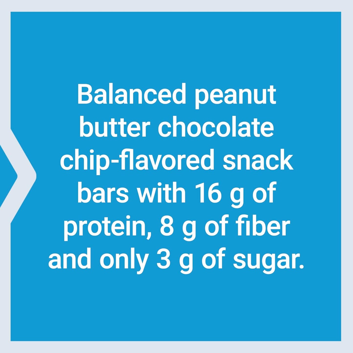 High-Protein Peanut Butter Chocolate Chip Wellness Bars - 16g Protein, 8g Fiber, Low Sugar - Cacao Chips, Whey Isolate Blend, Gluten-Free - 6 Individually Wrapped Snack Bars