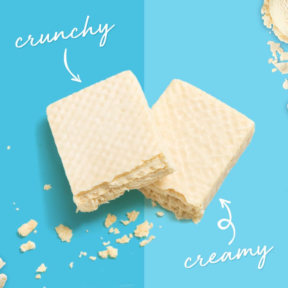 High Protein Power Crunch Wafer Bars - French Vanilla Creme Flavor, 1.4 oz (12 Pack)