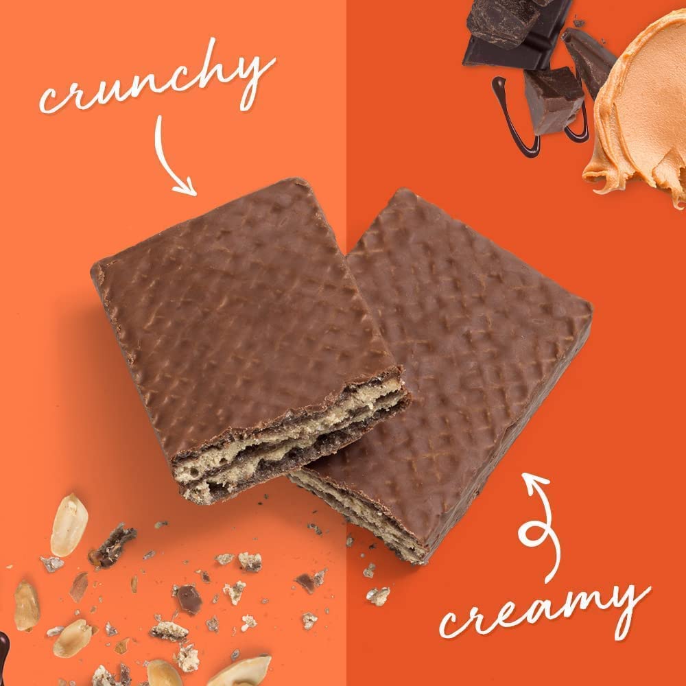 High Protein Power Crunch Wafer Bars - Peanut Butter Fudge Flavor, 1.4oz (12 Pack)