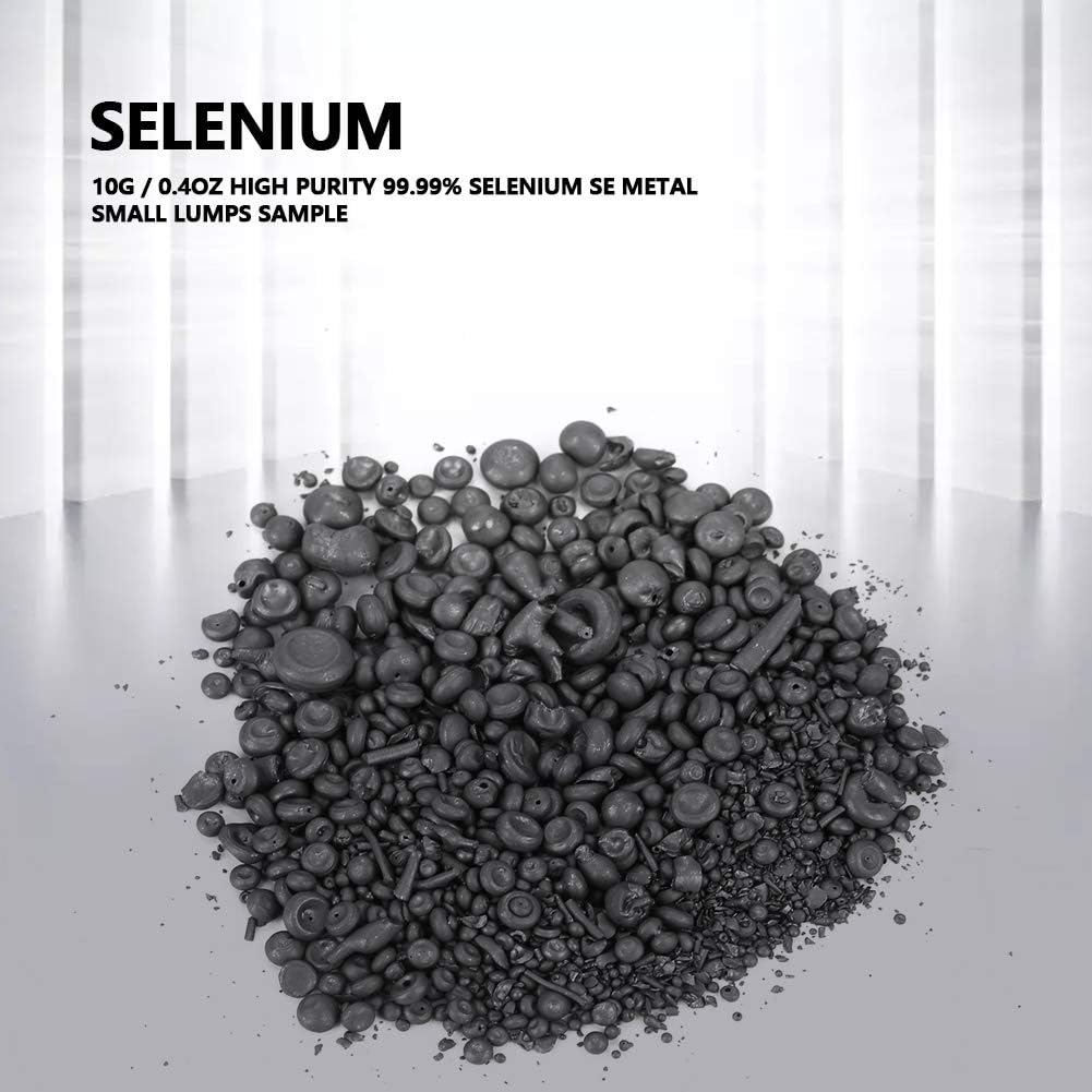 High Purity 99.99% Selenium Lump Sample Metal for Horses, 10g / 0.4oz - Vitamins & Minerals