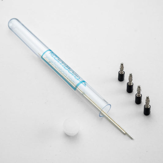 High Purity Colloidal Silver Wire Set - 99.99% Pure Silver, 10 Gauge 6", Certificate Included - FromBora Generator Wire with Holders