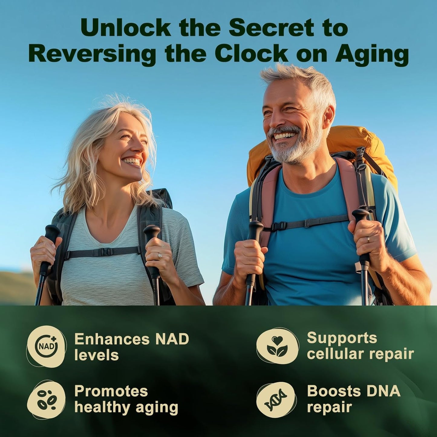 High Purity NAD+ Supplement with Liposomal Nicotinamide Riboside, Resveratrol, and Quercetin - 80 Capsules for Energy and Focus