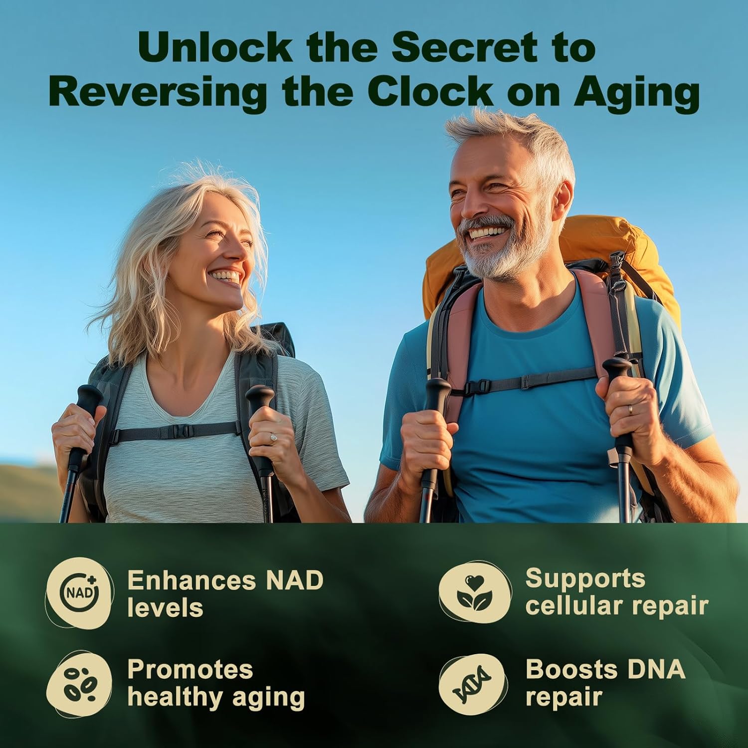 High Purity NAD+ Supplement with Liposomal Nicotinamide Riboside, Resveratrol, and Quercetin - 80 Capsules for Energy and Focus