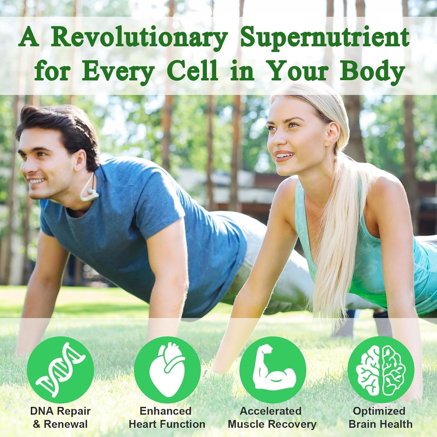 High Purity NAD Supplement with Resveratrol for Healthy Cellular Function - 910mg - 120 Capsules