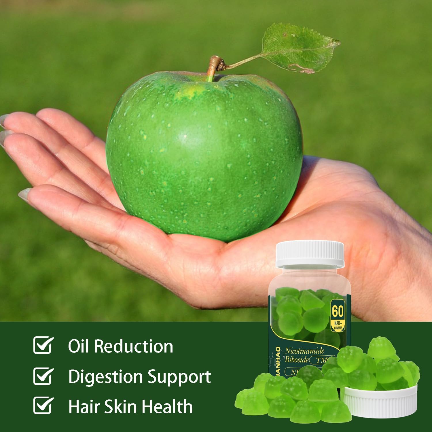 High Purity NMN Supplement Gummies with Resveratrol & Quercetin for Anti-Aging, Energy, Focus - Liposomal Nicotinamide Riboside NAD+ Supplement (2 Box)