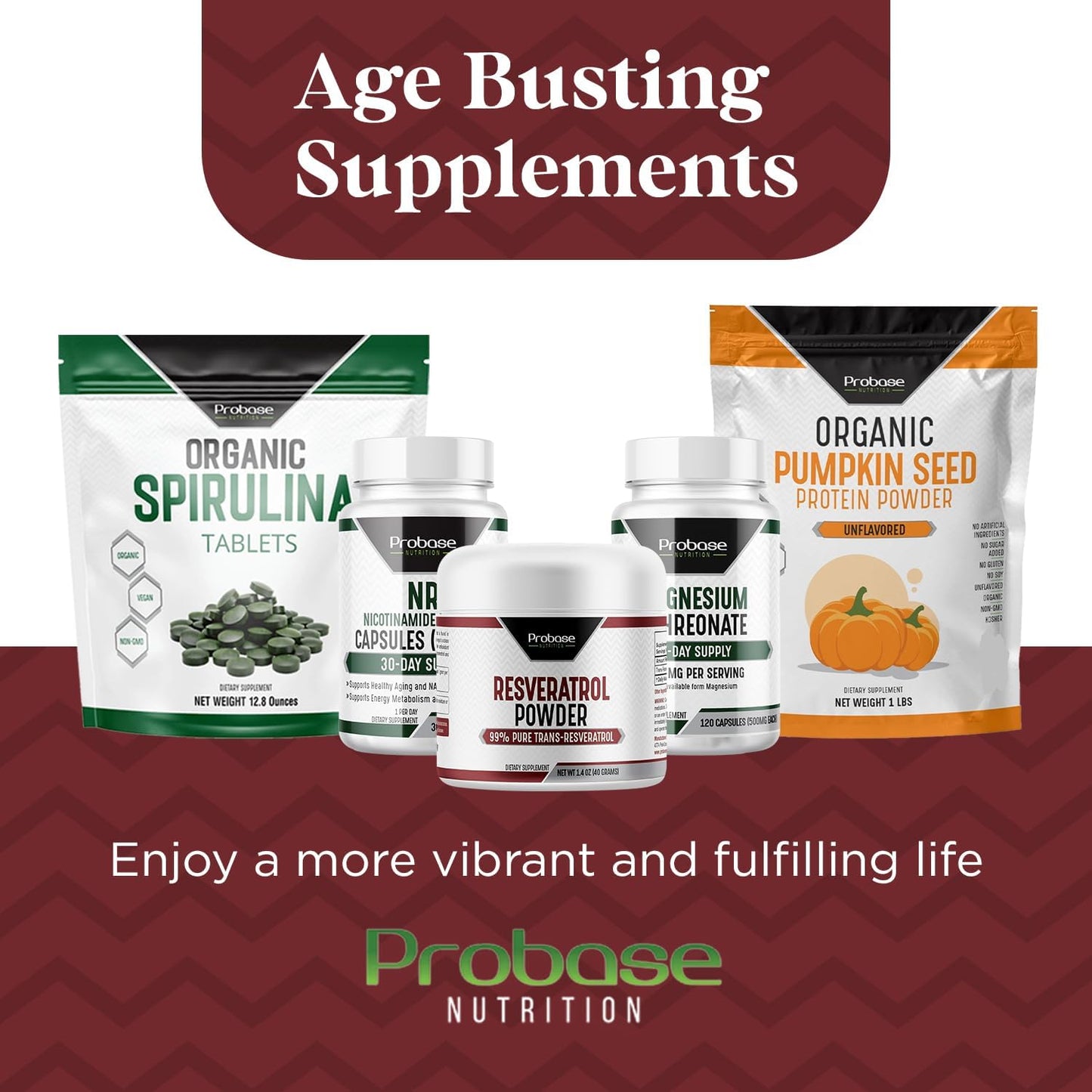 High Purity Trans Resveratrol Powder Supplement for Age Support - 40-Day Supply, 40g