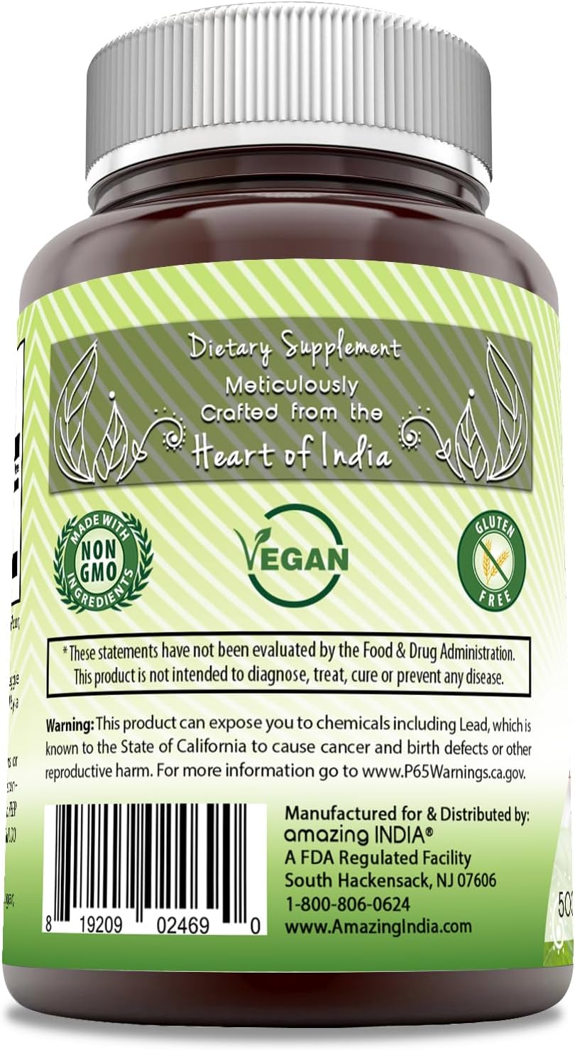 High-Quality 500 mg India Garlic Supplement in 120 Veggie Capsules | Non-GMO and Gluten-Free Formula