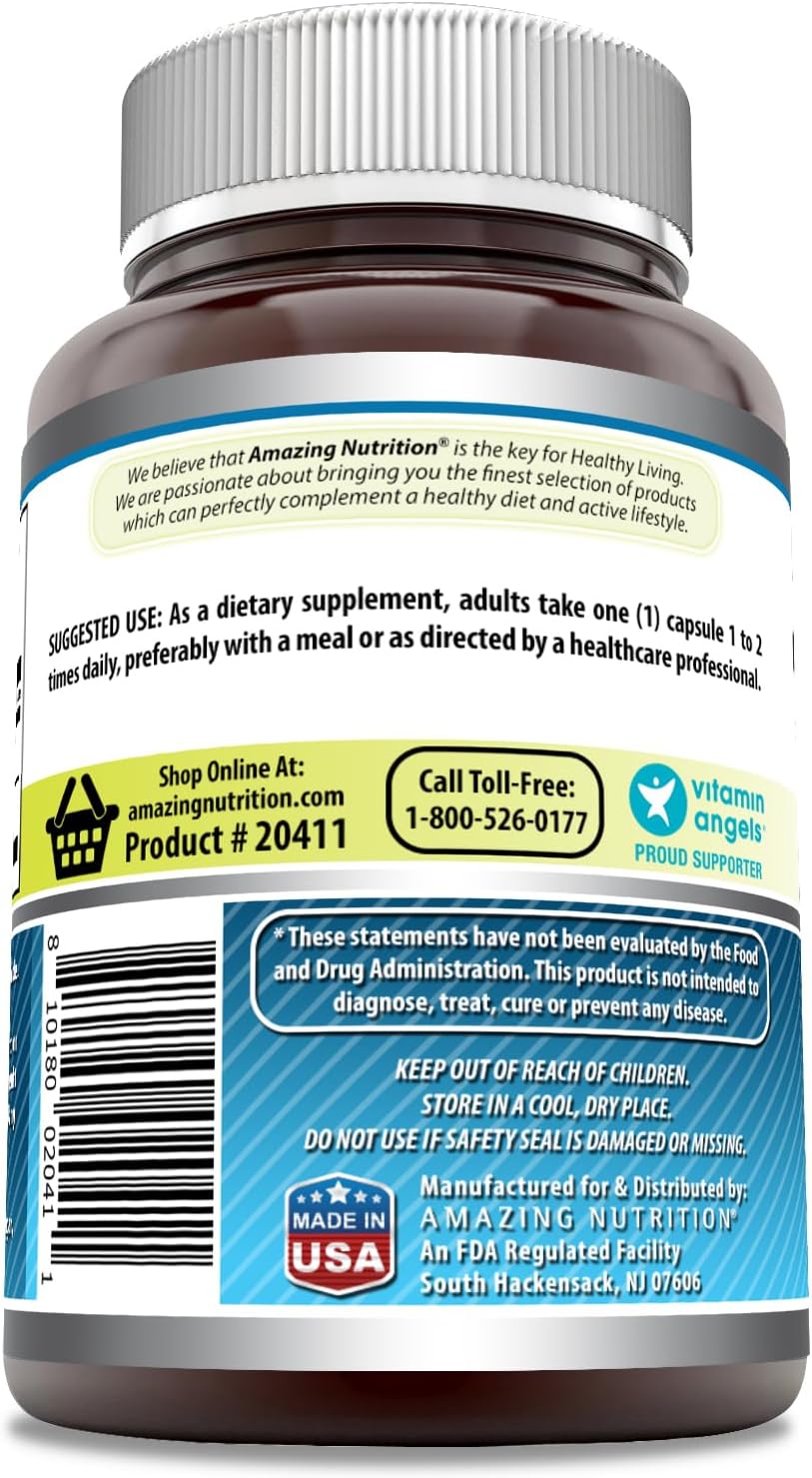 High-Quality ALA/ALC (Alpha Lipoic Acid/Acetyl L-Carnitine) Supplement | 750mg Per Serving | 120 Capsules | Non-GMO & Gluten-Free | Made in USA by Amazing Nutrition