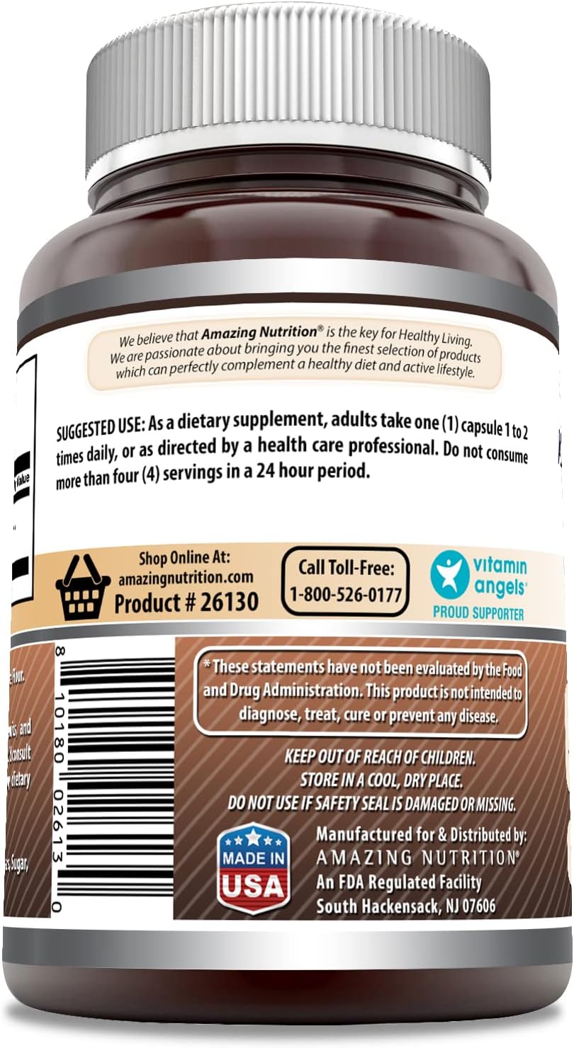 High-Quality Amazing Formulas Caffeine Supplement - 200mg, 240 Capsules - Non-GMO, Gluten-Free - USA-Made
