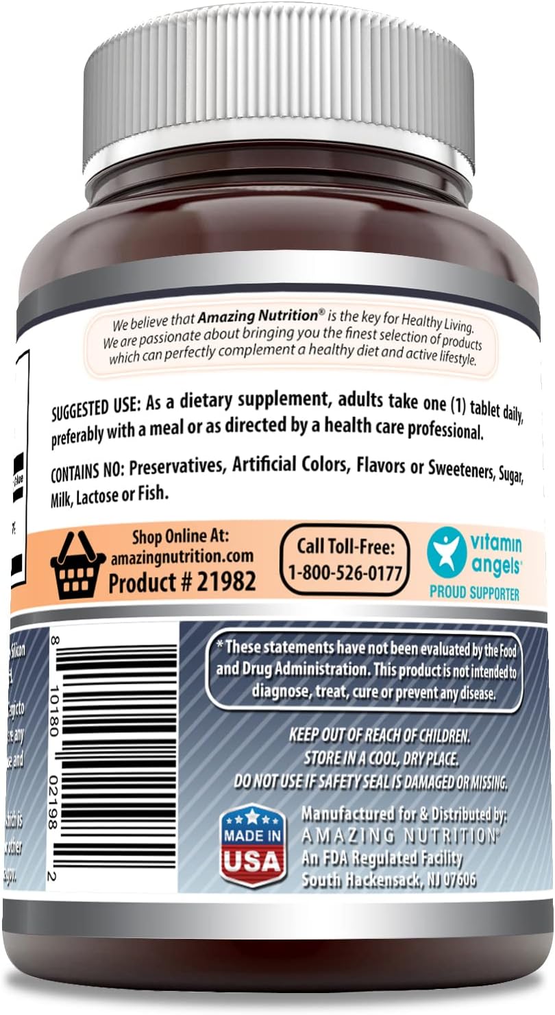 High Quality Amazing Nutrition Amazing Formulas Selenium 200 mcg Supplement - 240 Tablets - Non-GMO & Gluten Free - Made in USA
