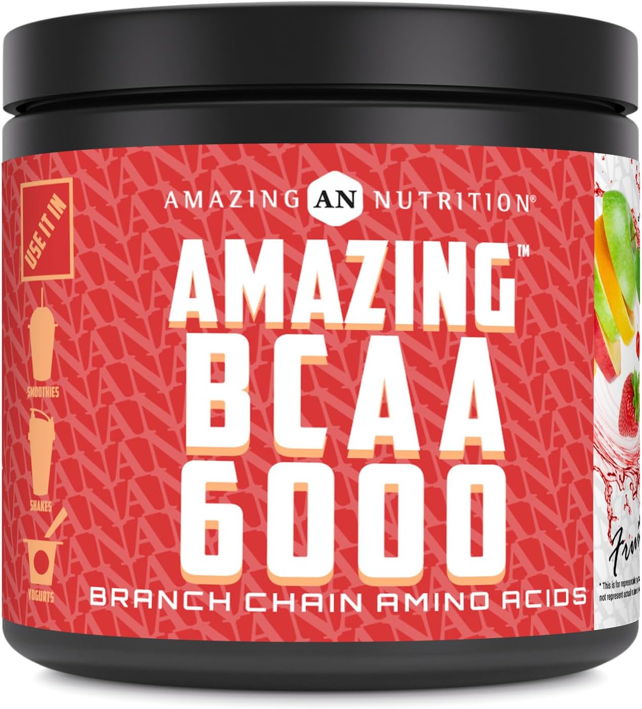 High-Quality BCAA Supplement with 6g per Serving - 30 Servings Natural Fruit Punch Flavor - Made in USA