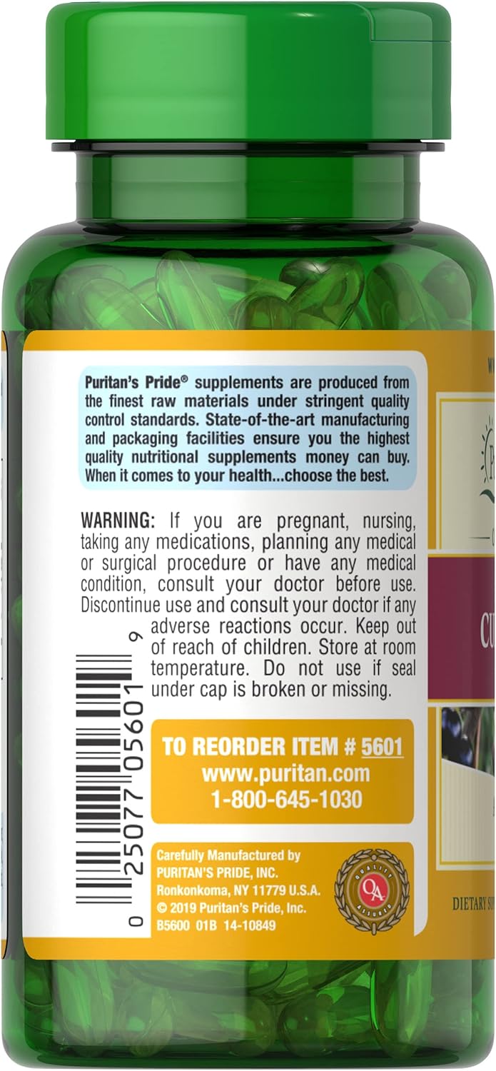 High-Quality Black Currant Oil Supplement - 535 mg - Puritan's Pride