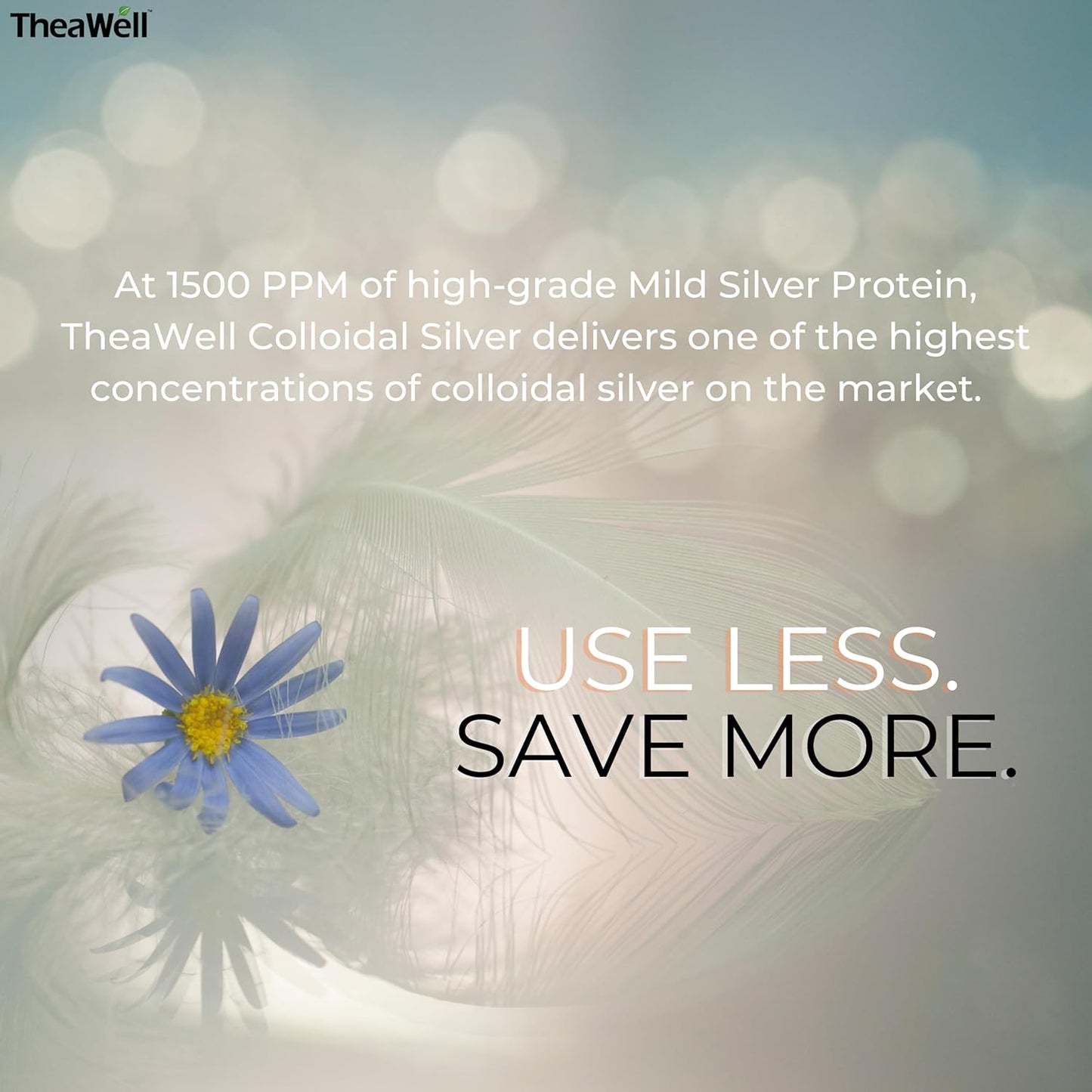 High-Quality Colloidal Silver 1500 PPM for Immune Defense - Super Strength Concentration - Mild Silver Protein - 4.00 Fl Oz