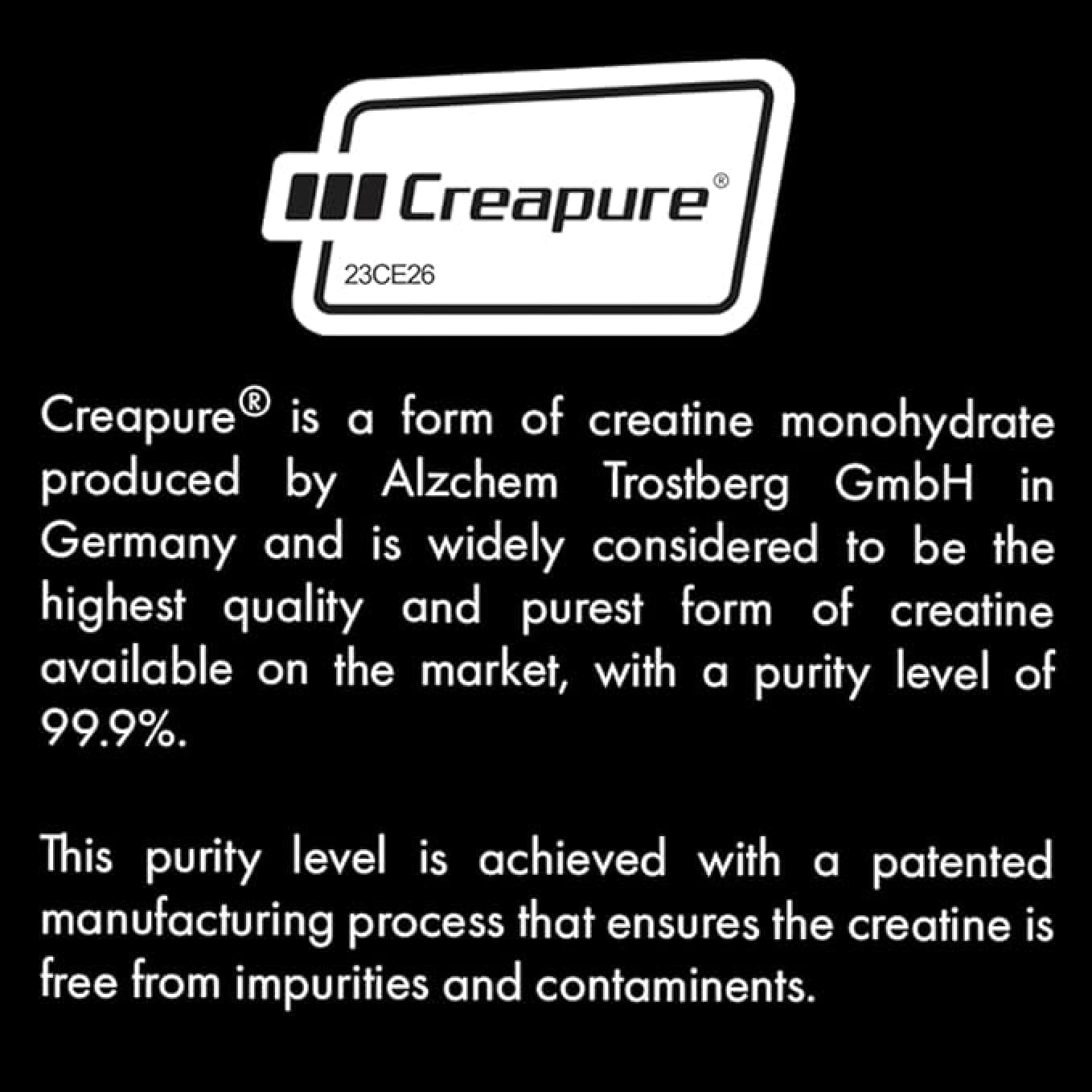 High-Quality Creapure® Creatine Monohydrate Powder - 450g for Muscle Growth | Vegan, Keto, Gluten-Free, Easy to Mix - 90 Servings