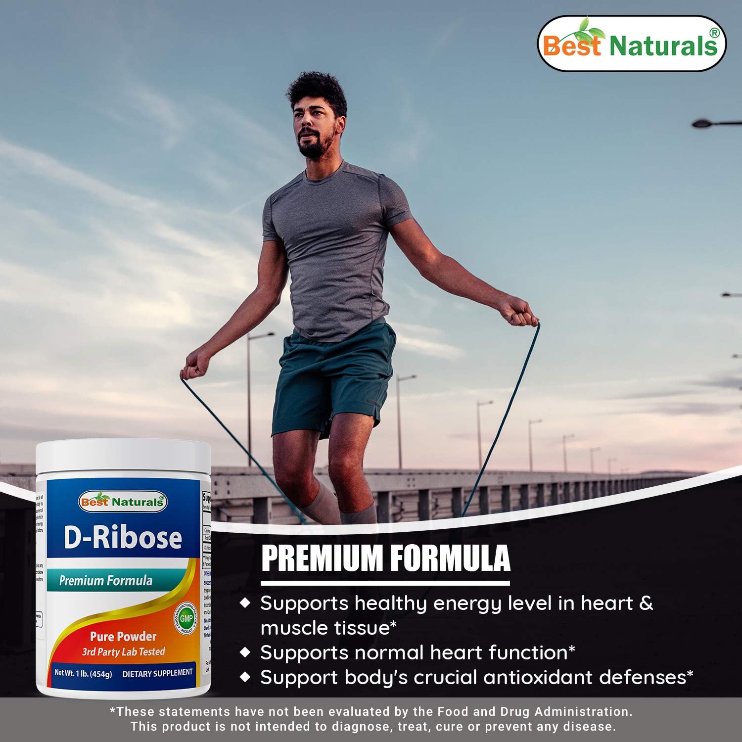 High-Quality D-Ribose Powder and Acetyl L-Carnitine Bundle - 1 Pound D-Ribose & 1000mg L-Carnitine for Optimal Performance and Energy Boost