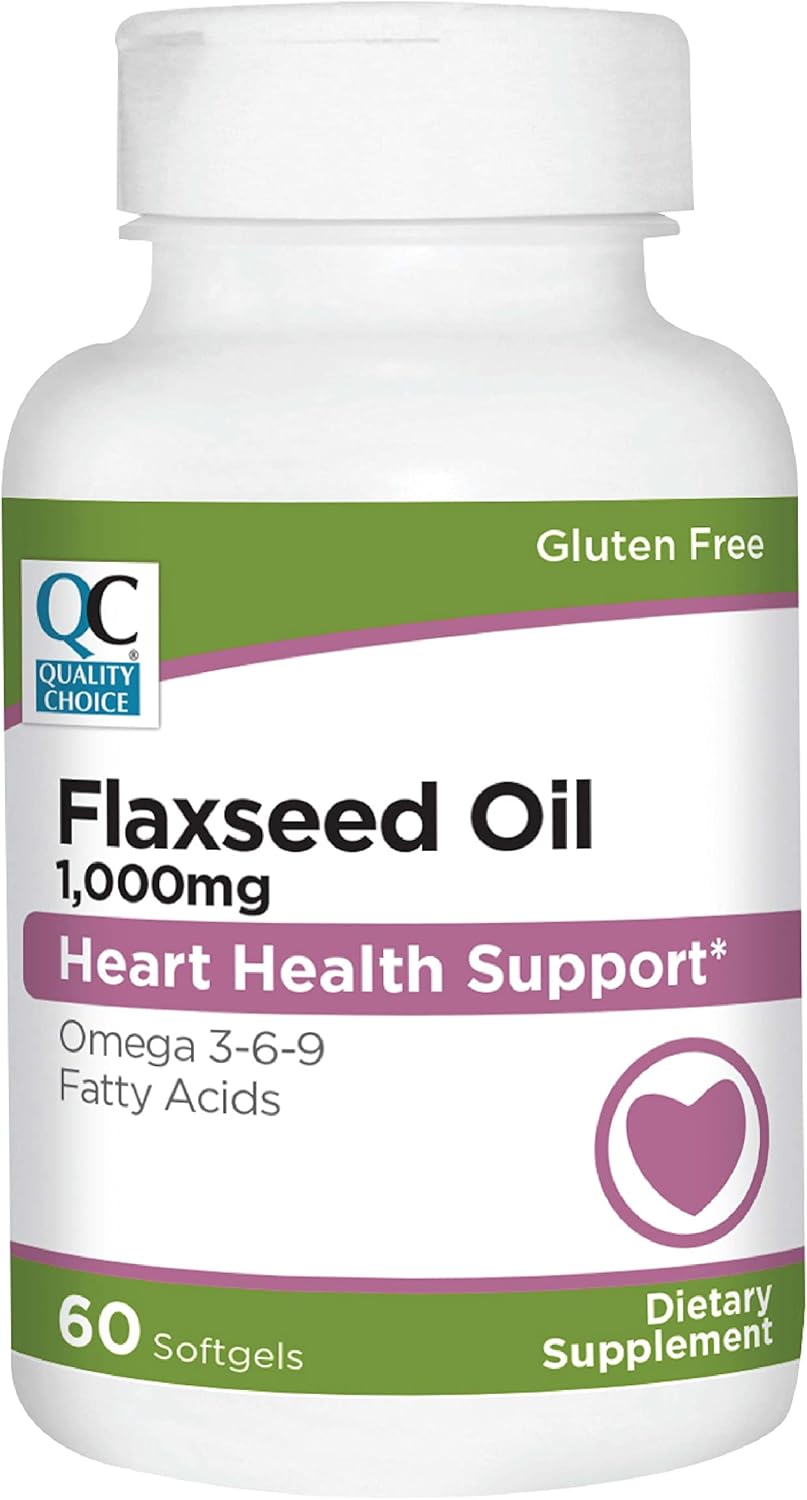High-Quality Flaxseed Oil Softgels - 1,000 mg - Premium Choice