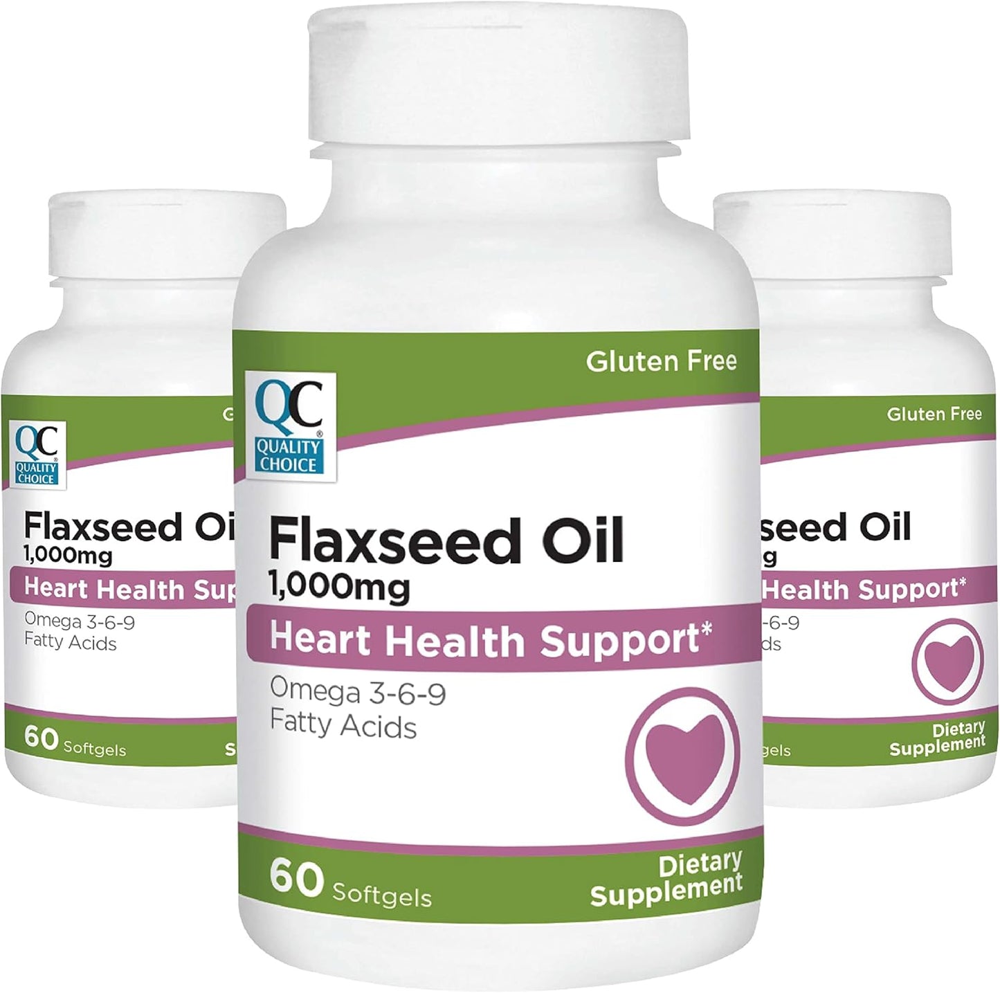High-Quality Flaxseed Oil Softgels - 1,000 mg - Premium Choice
