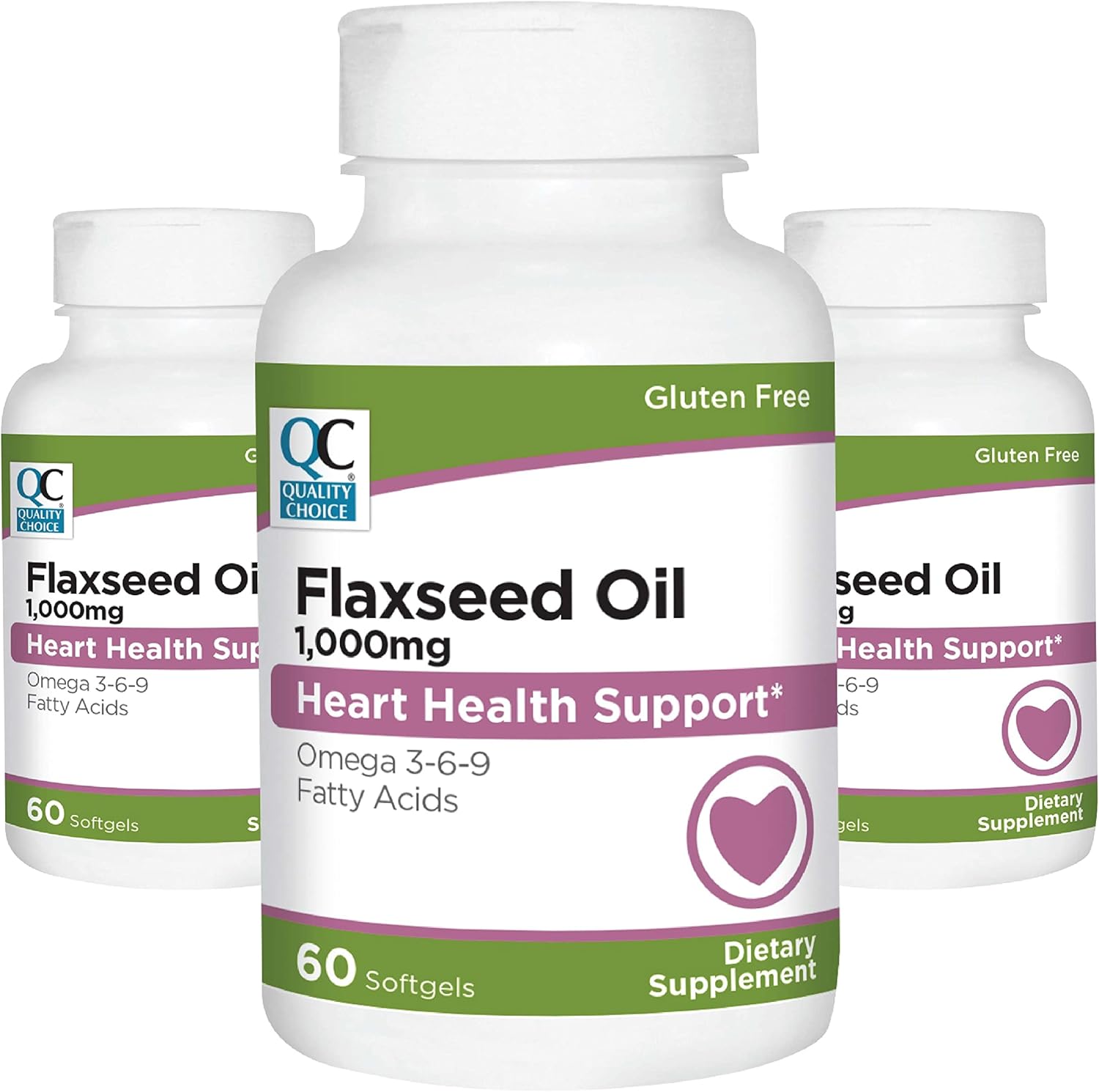 High-Quality Flaxseed Oil Softgels - 1,000 mg - Premium Choice