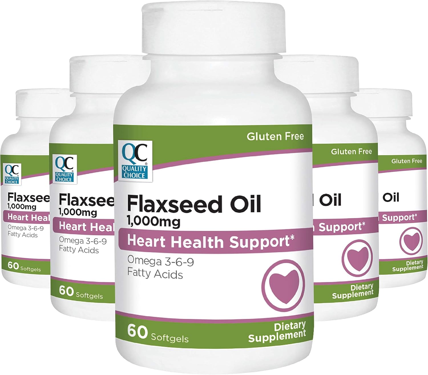 High-Quality Flaxseed Oil Softgels - 1,000 mg - Premium Choice
