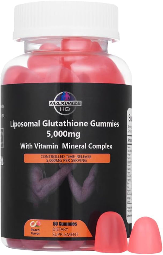 High-Quality Glutathione Gummies with Time-Release Formula and Fruit Juice Extract - Gluten Free - Supports Vital Bodily Functions