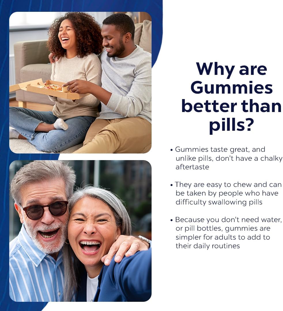 High-Quality Glutathione Gummies with Time-Release Formula and Fruit Juice Extract - Gluten Free - Supports Vital Bodily Functions