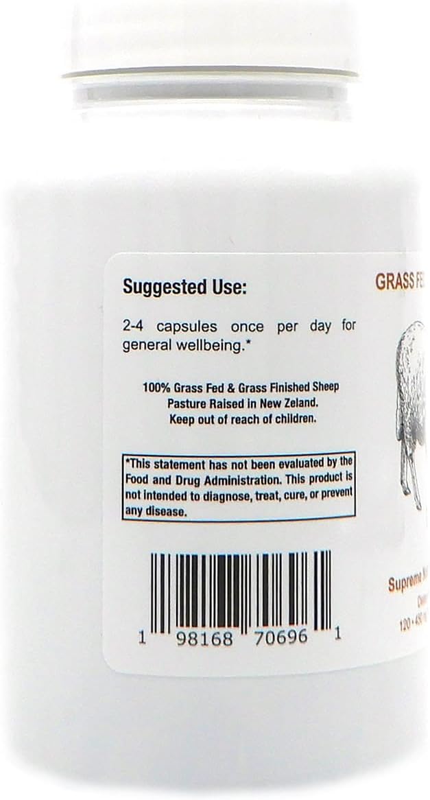 High-Quality Grass Fed Sheep Liver Capsules - 120 Pure Ovine Liver Capsules